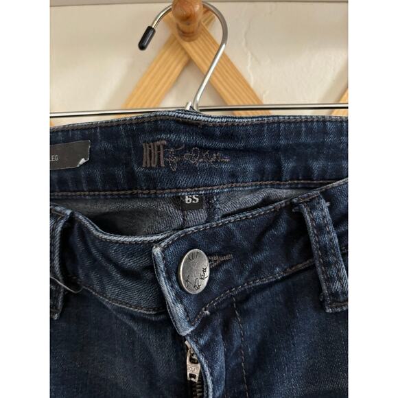 Kut From The Kloth Jeans Women's 6 Short Blue Denim Straight Leg - Picture 4 of 8